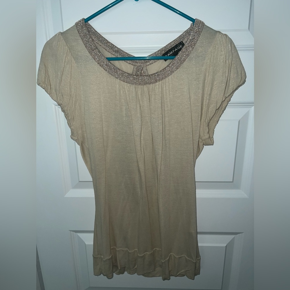 Open Back Short Sleeve Top